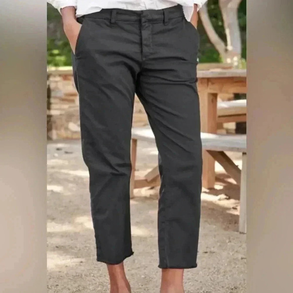 FRANK & EILEEN WICKLOW ITALIAN CROP CHINO PANTS Size 10 - Picture 14 of 16